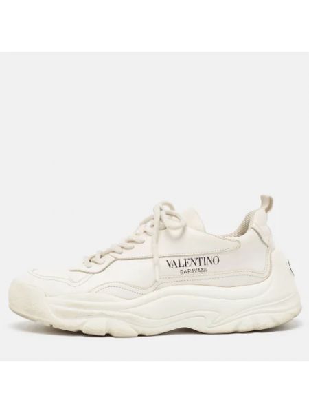 Sneakersy skórzane Valentino Vintage białe
