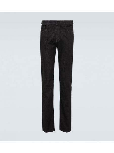 Skinny jeans Canali schwarz