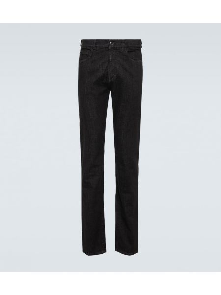 Skinny jeans Canali svart