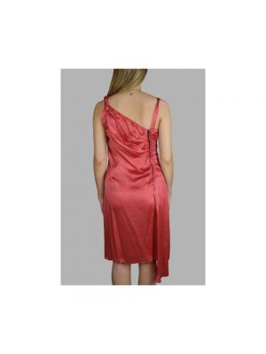 Vestido plisado Prada rosa