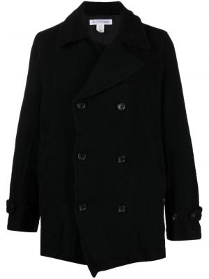 Vilnonis paltas Comme Des Garçons Shirt juoda