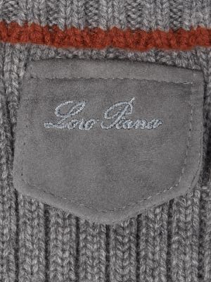 Кашмирен пуловер Loro Piana сиво
