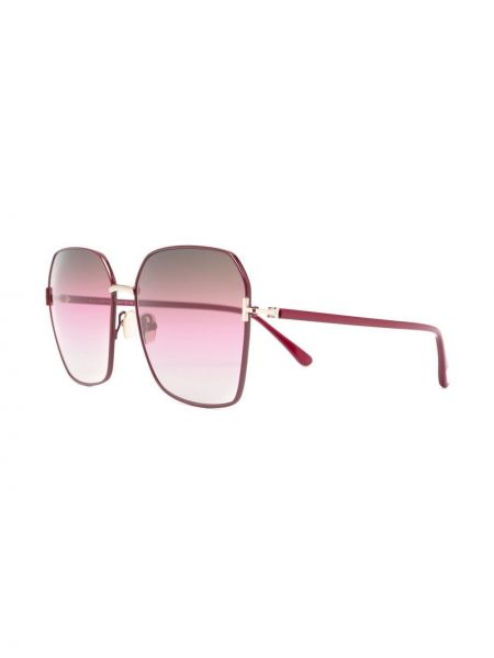 Oversize gradienta krāsas saulesbrilles Tom Ford Eyewear sarkans