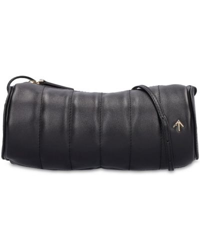 Kožená kabelka Manu Atelier čierna