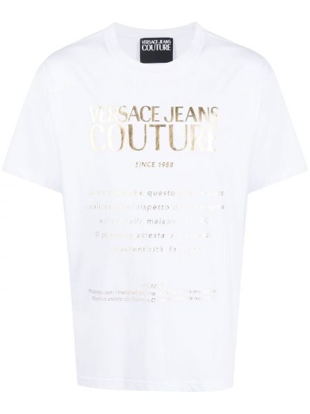 Rund hals t-skjorte Versace Jeans Couture hvit