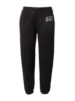 Fleece αθλητικό παντελόνι Gap μαύρο