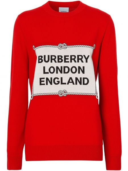 Jersey de tela jersey Burberry rojo