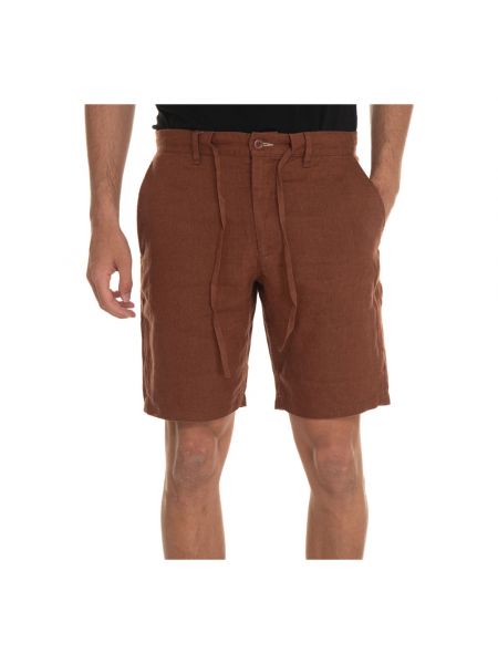 Spitzen leinen shorts mit spitzer schuhkappe Gant braun