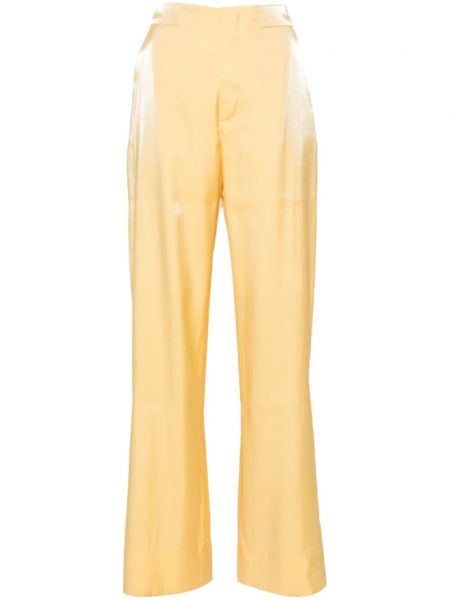 Pantaloni cu picior drept Aeron galben