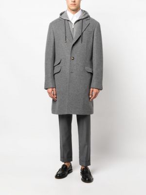 Péřový kabát Brunello Cucinelli šedý