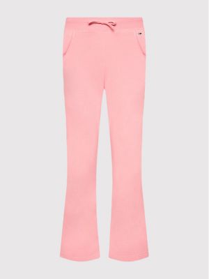 Kalhoty Tommy Jeans, růžová