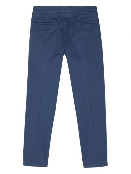 Pantalon chino plissé Corneliani bleu