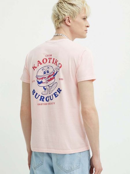 Pamučna majica Kaotiko ružičasta