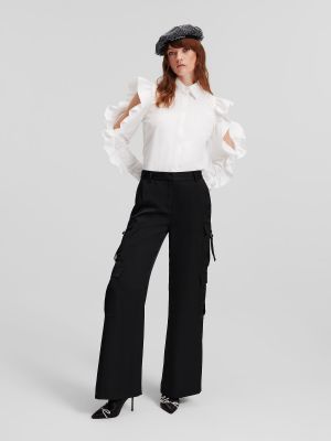 Pantaloni cu buzunare Karl Lagerfeld negru