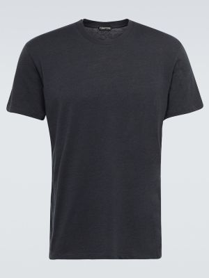 Jersey bomull t-skjorte Tom Ford svart