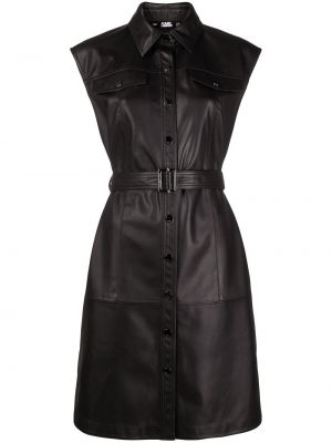 Mini vestido sin mangas Karl Lagerfeld negro