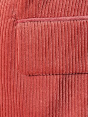 Bavlněné manšestrové sako Polo Ralph Lauren růžové