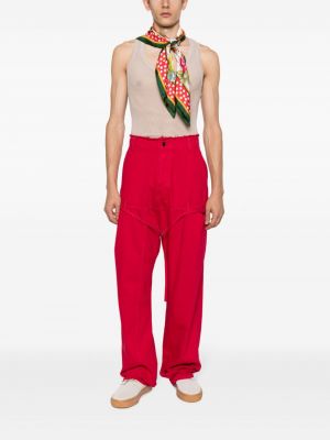 Jeansy relaxed fit Jacquemus czerwone