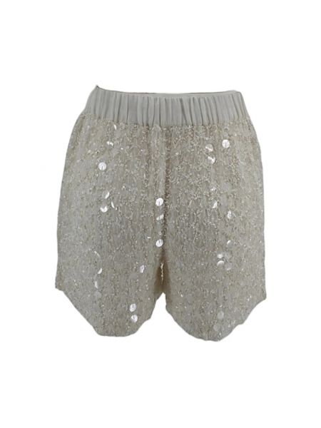 Pantalones cortos con lentejuelas P.a.r.o.s.h. blanco