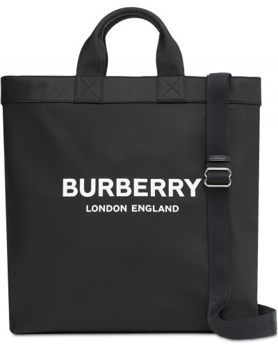 Найлонови шопинг чанта Burberry черно