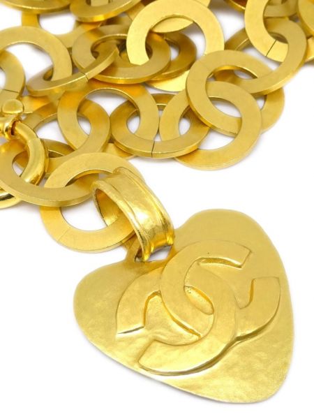 Pasek w serca Chanel Pre-owned złoty