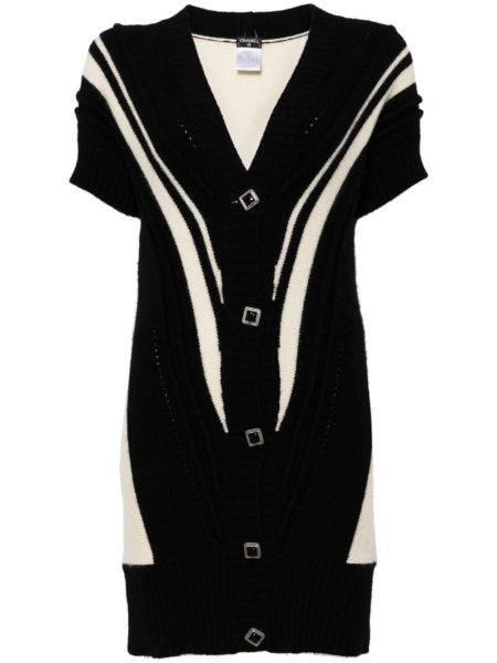 Dzianinowa sukienka z nadrukiem Chanel Pre-owned