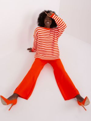 Voľný oblek Fashionhunters oranžová