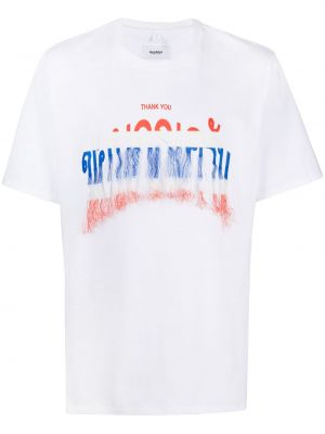 T-shirt con frange Doublet bianco
