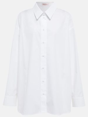 Camicia di cotone Valentino bianco