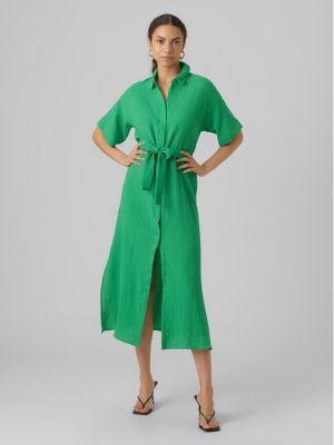 Srajčna obleka Vero Moda zelena