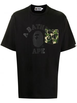 Camiseta con estampado A Bathing Ape® negro