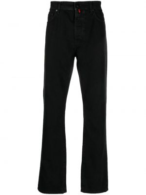 Bavlnené džínsy s rovným strihom 032c čierna