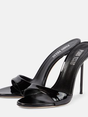 Sandalias de charol Paris Texas negro