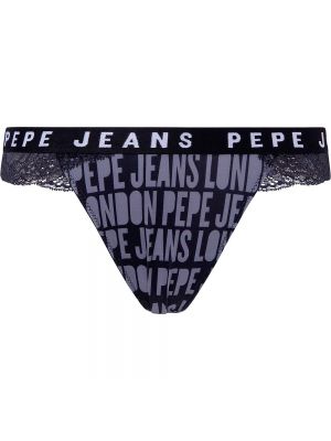Стринги Pepe Jeans черные