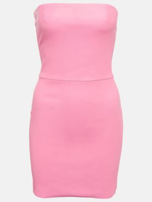Mini vestido de cuero Stouls rosa