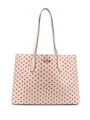 Hjertemønster trykt shoppingbag Kate Spade