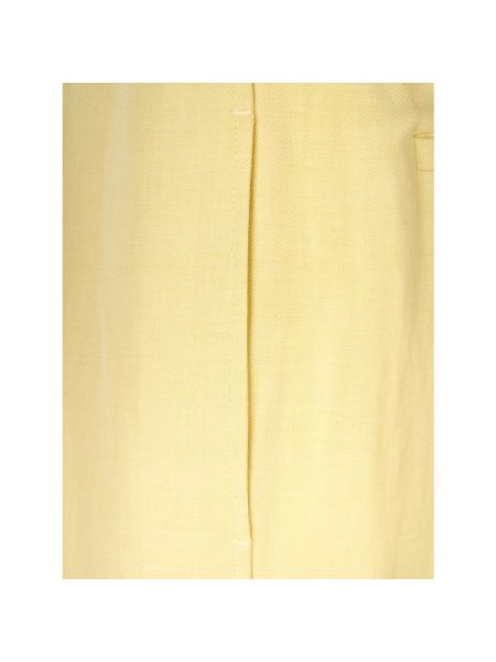 Pantalones de lino Fabiana Filippi amarillo