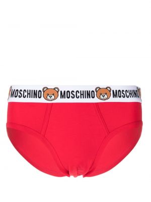 Bavlněné boxerky Moschino červené