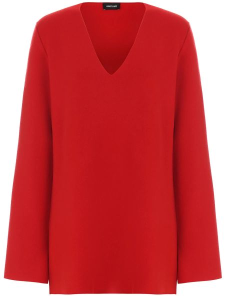 Шерстяной пуловер Anneclaire красный