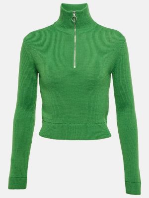Вълнен пуловер Acne Studios зелено