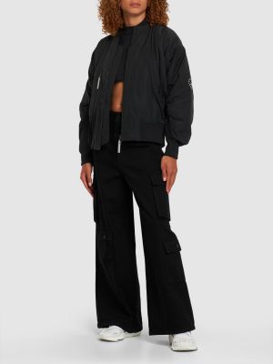 Bomber jakna Adidas By Stella Mccartney črna