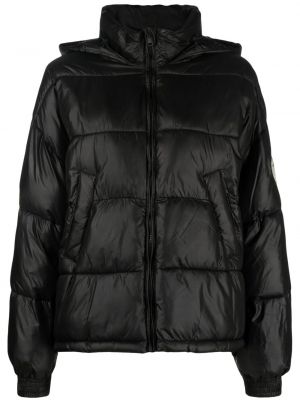 Péřová bunda s kapucí Twinset černá
