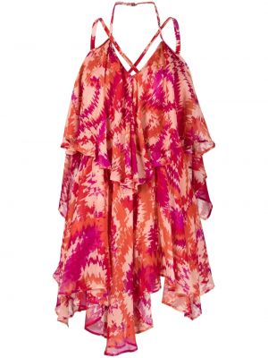 Асиметрична миди рокля Dondup розово