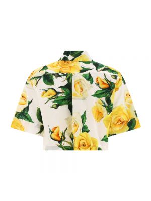 Blusa manga corta Dolce & Gabbana amarillo