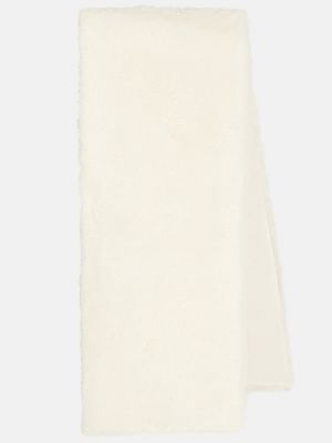 Утепленный шарф Yves Salomon белый