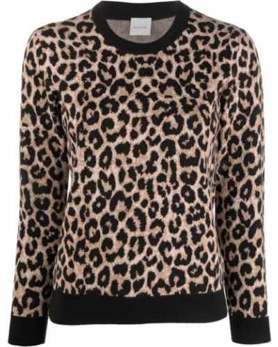 Jersey con estampado leopardo de tela jersey Paul Smith marrón