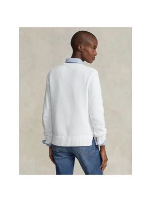 Top de algodón de tela jersey Polo Ralph Lauren blanco