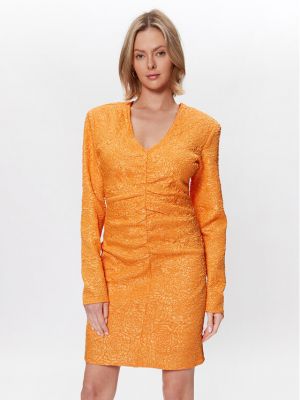 Koktel haljina slim fit Gestuz narančasta