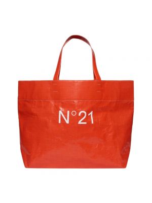 Shopper handtasche mit taschen N°21 orange