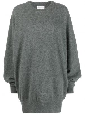 Oversized kashmir pitkä villapaita Extreme Cashmere harmaa